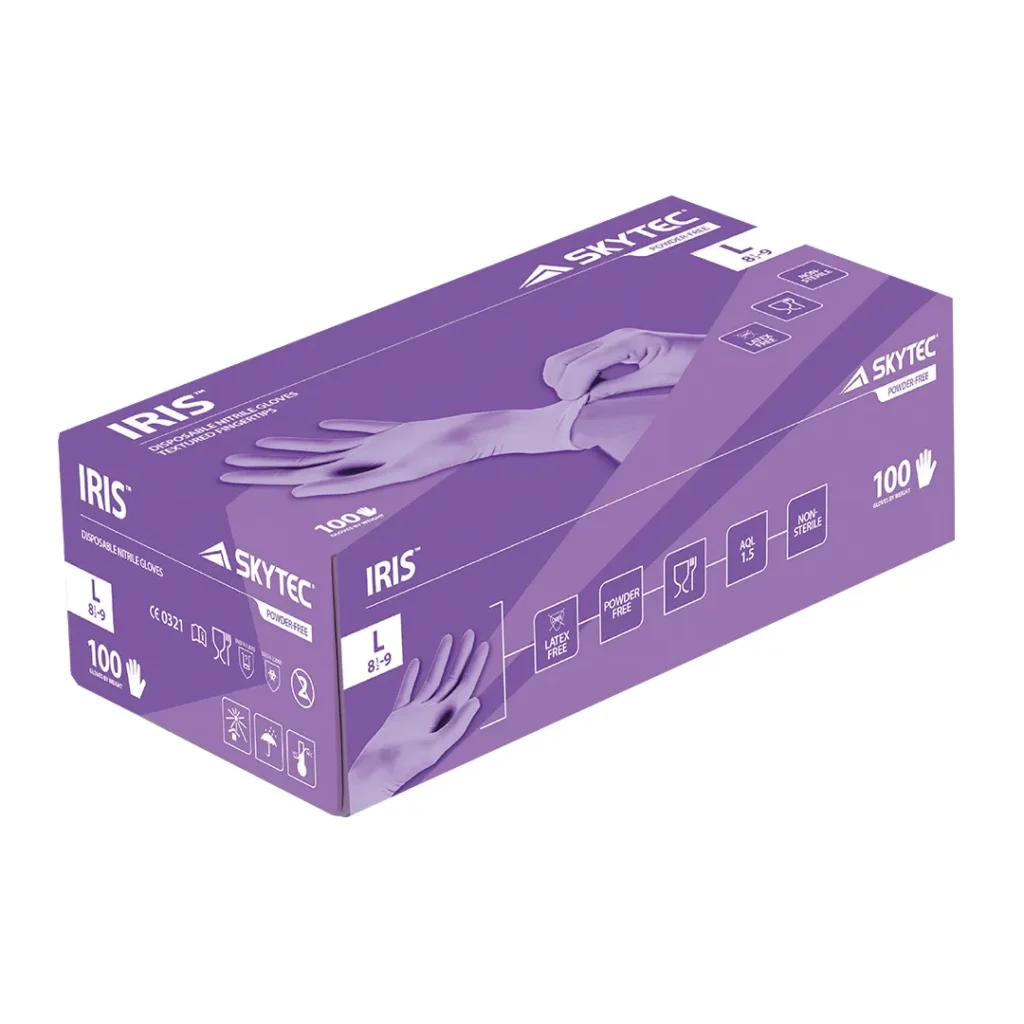 Skytec Iris Nitrile Disp Gloves Box (100)