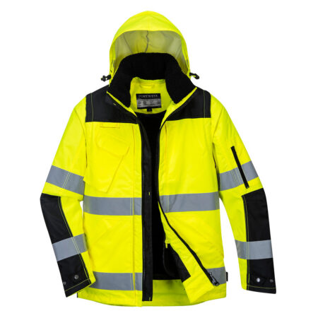 C469 - Hi-Vis 3-in-1 Contrast Winter Pro Jacket - Image 2