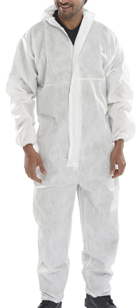 Beeswift Disposable Coverall Microporous Type 5/6 White Item Code: COC20W