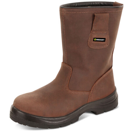 Beeswift S3 Pur Rigger Boot Brown