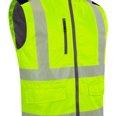 Mens Two-tone Bodywarmer Saturn Yellow / Navy