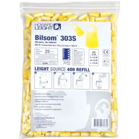 Bilsom® 303S earplugs size Small - Zip top bag of 200 prs (1006187)