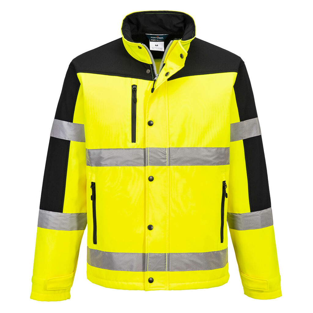 S429 - Hi-Vis Contrast Softshell (3L)