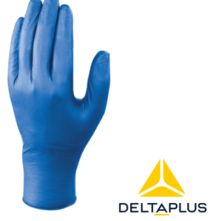 Delta Plus V1420 Disposable nitrile chemical glove, offering good resistance to chemicals, ideal for the food industry.