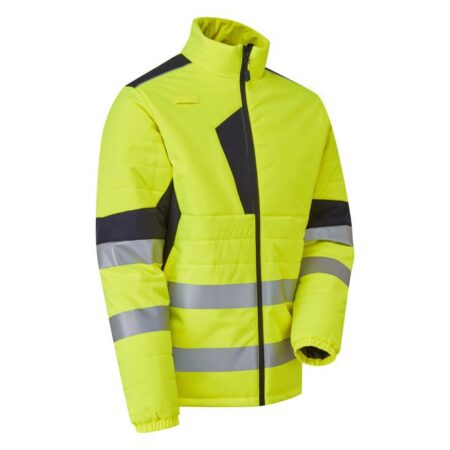 System Hi Vis Eco Two Tone Yellow Thermal Baffle Jacket