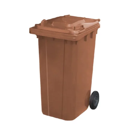 240L Wheelie Bin - Brown