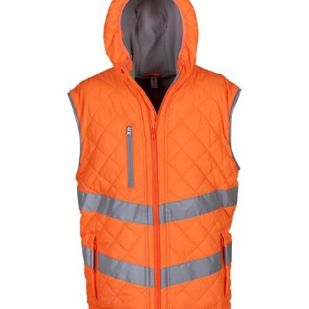 YK026 - Hi-vis Kensington hooded gilet - Image 3