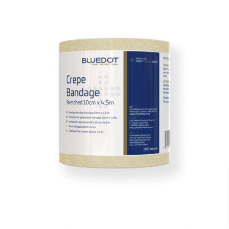 30BDCR10 - Blue Dot 10cm x 4.5m Crepe Bandage