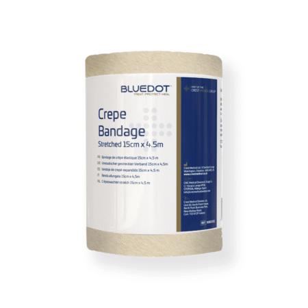 30BDCR15 - Blue Dot 15cm x 4.5m Crepe Bandage