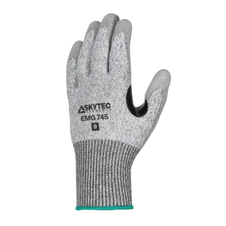 Skytec Cut Resistant Gloves Level D PU Coated Heat Protection - Image 2