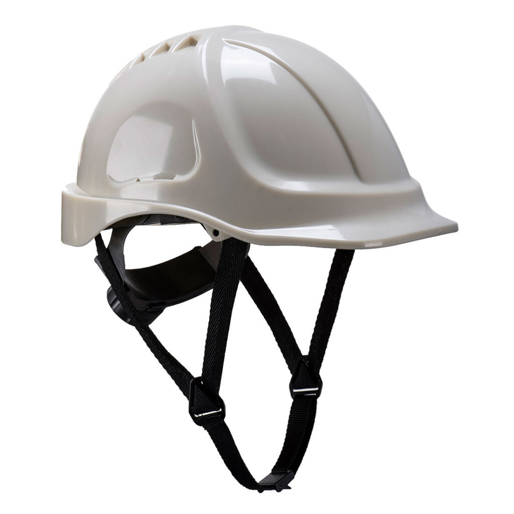 Portwest PG54 -Non-Vented Endurance Glowtex Helmet White-Glow In The Dark