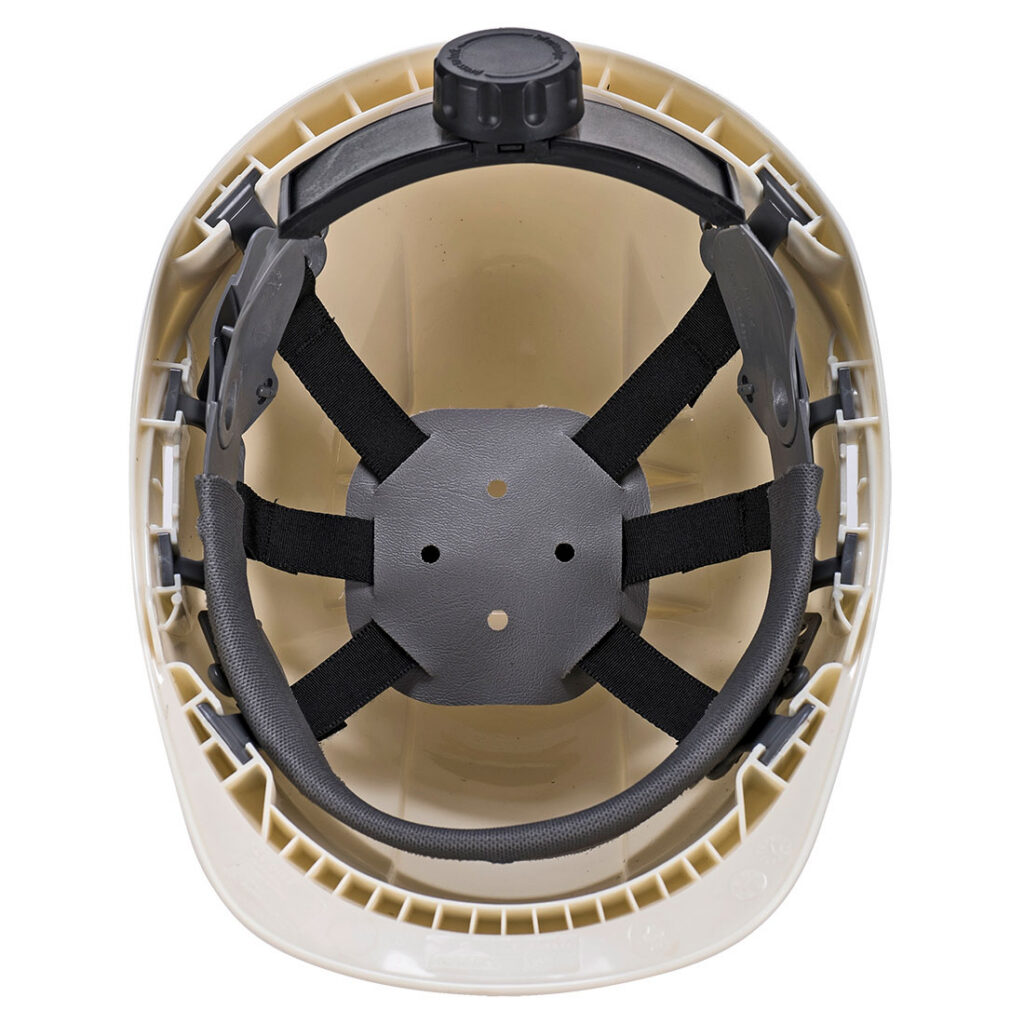 Portwest PG54 -Non-Vented Endurance Glowtex Helmet White-Glow In The Dark