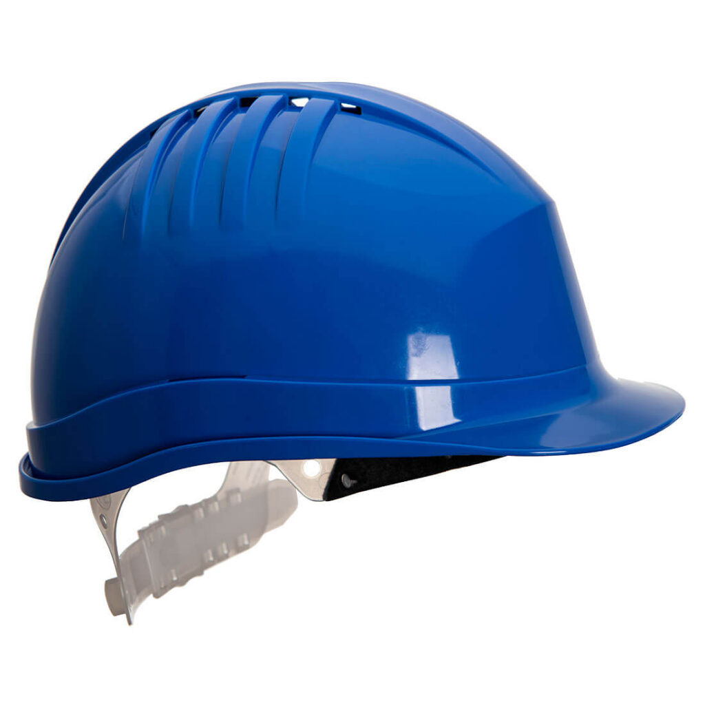 PS60 - Expertline Ventilated Safety Helmet (Slip Ratchet) Royal Blue or Yellow