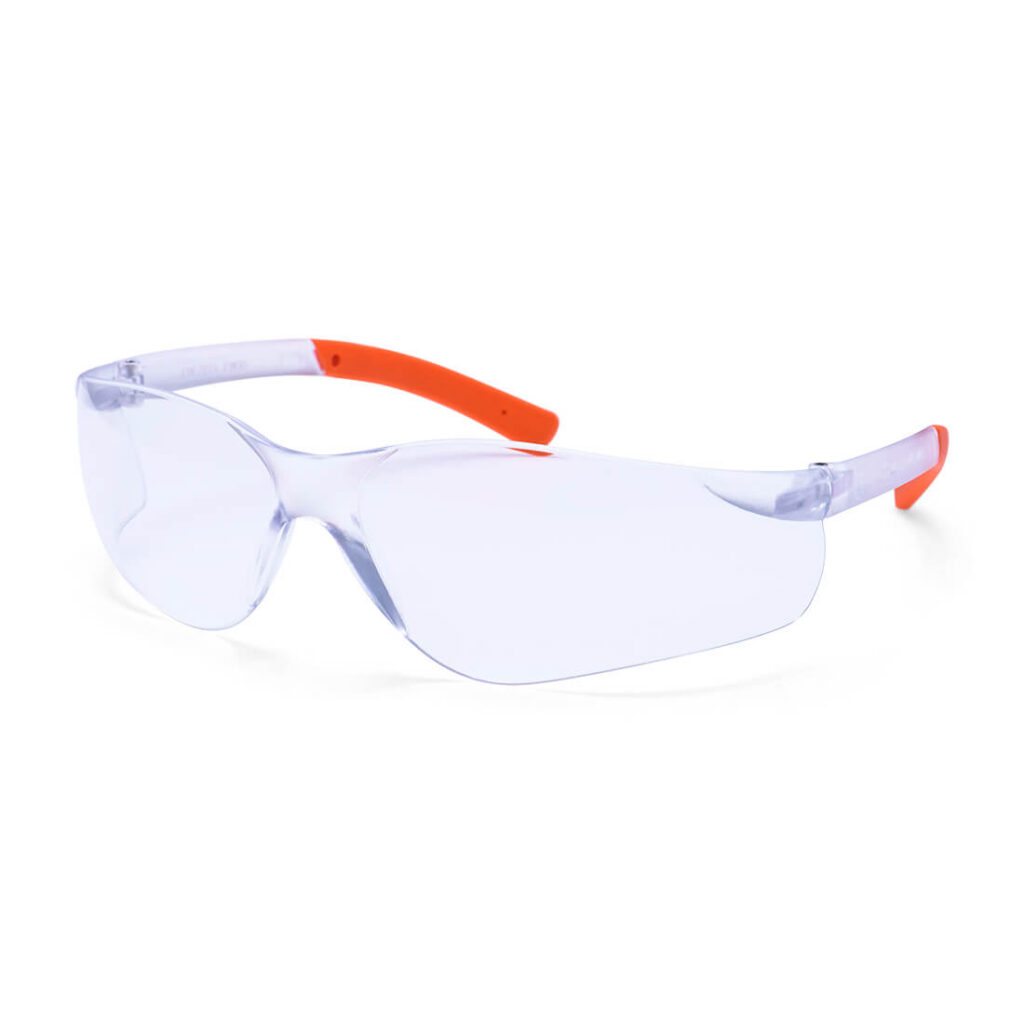 Portwest PW38 - Pan View Safety Glasses Clear | Black Orange/Clear | Black/Orange