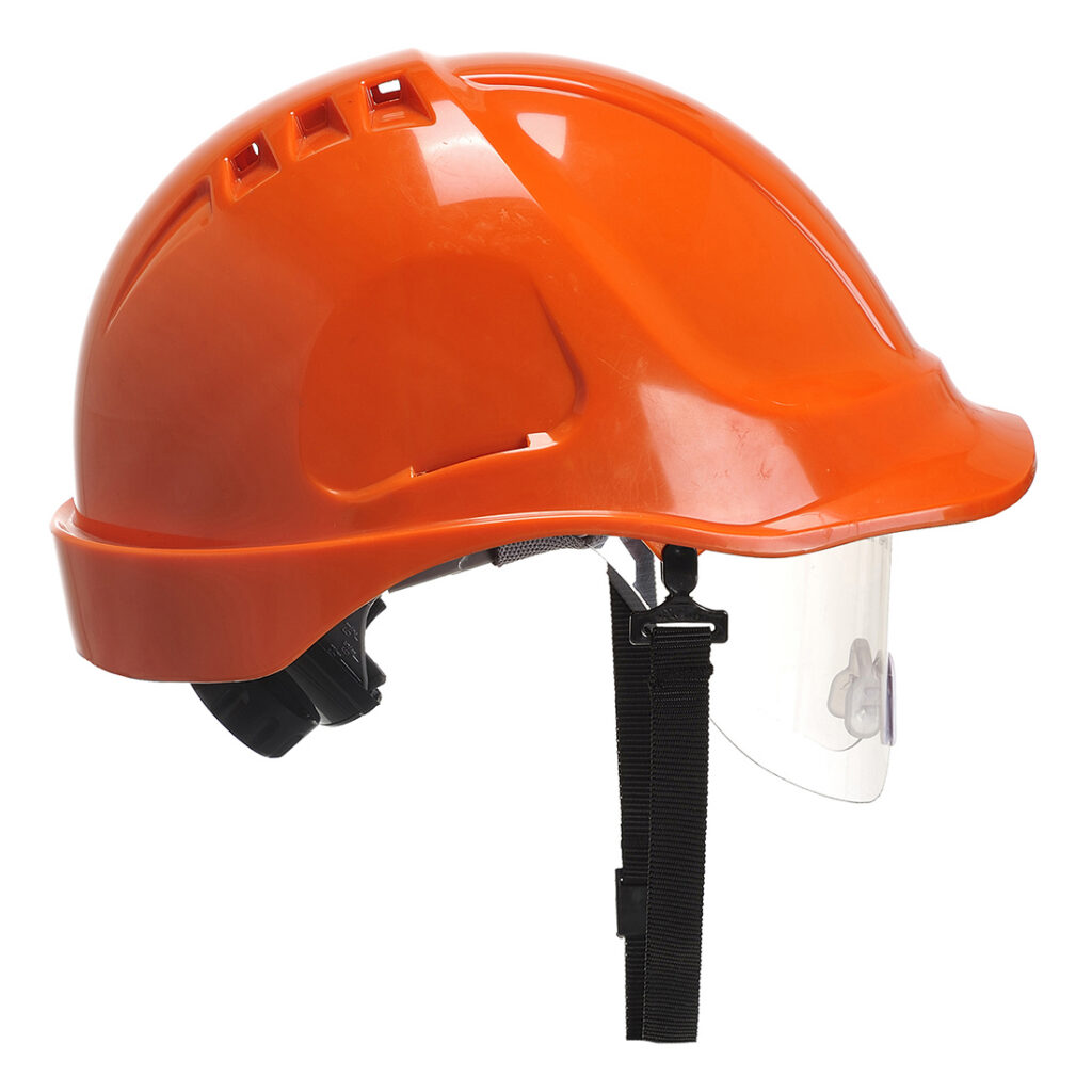 Portwest PW55 - Endurance Visor Vented Helmet Orange | Royal | Red | White | Yellow