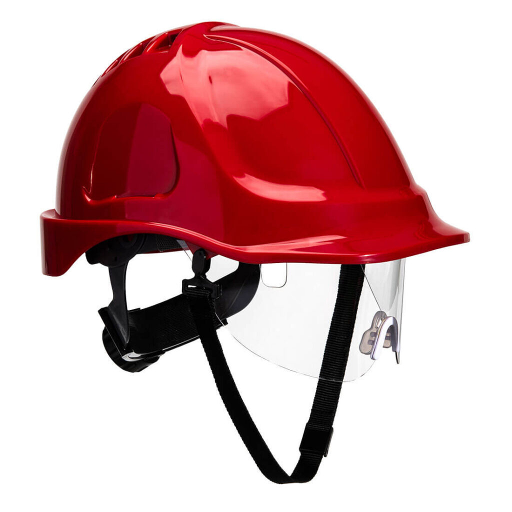 Portwest PW55 - Endurance Visor Vented Helmet Orange | Royal | Red | White | Yellow
