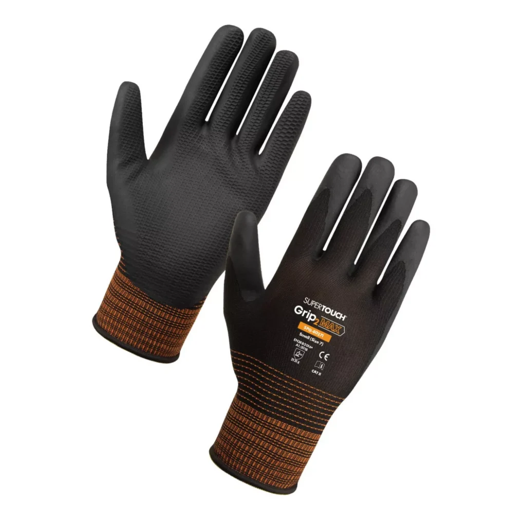 Grip2 Max 15gg Honeycomb Pattern Latex Grip Glove