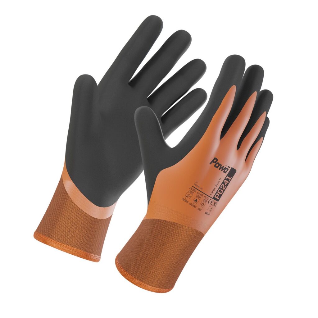 Pawa PG241 Waterproof Thermal Gloves Dual Coated Latex