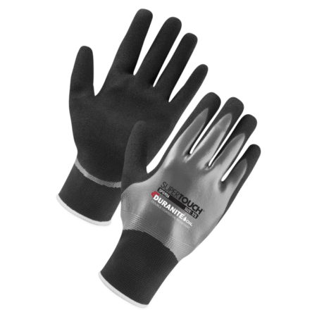 Supertouch Duranite Oil Gloves Liner: Polyester 100% Coating: Nitrile Sandy 100% SPG906