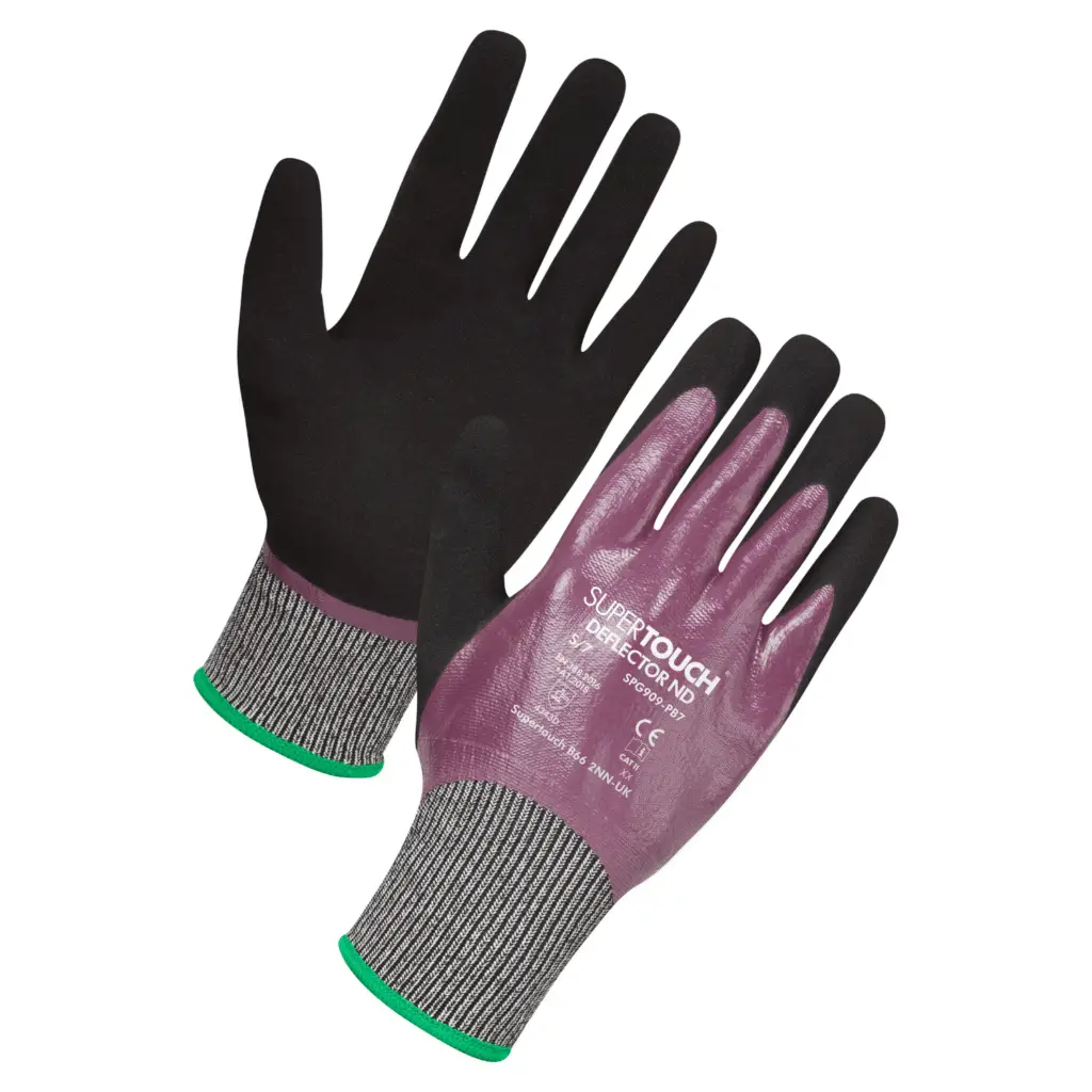 Supertouch Deflector ND Cut Level D Oil Resistant Safety Gloves SPG909