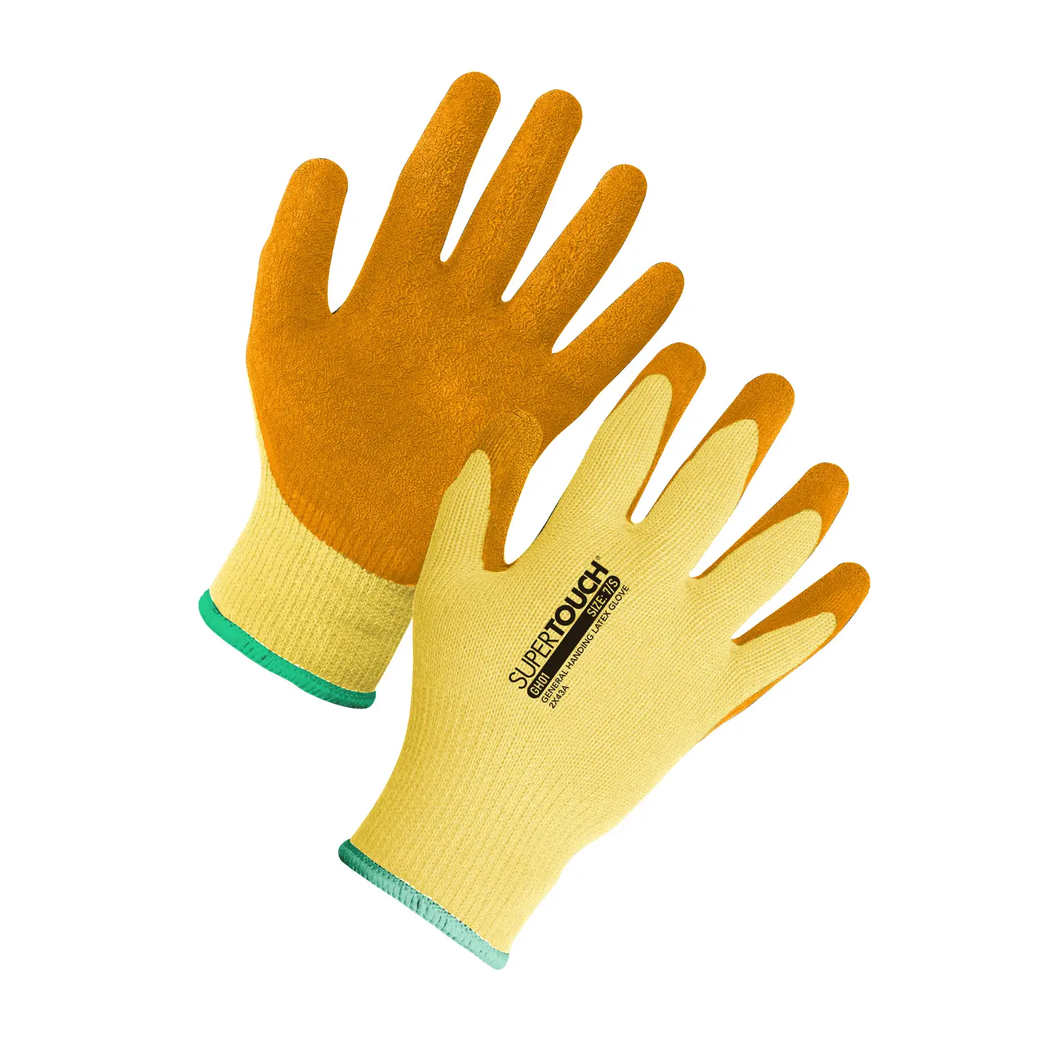 GH01 10-gauge Breathable polyester liner General Handling Latex Grip - Image 1