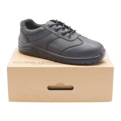 Smooth Leather Safety Shoes – Water-Resistant with Padded Ankle Support - Image 8