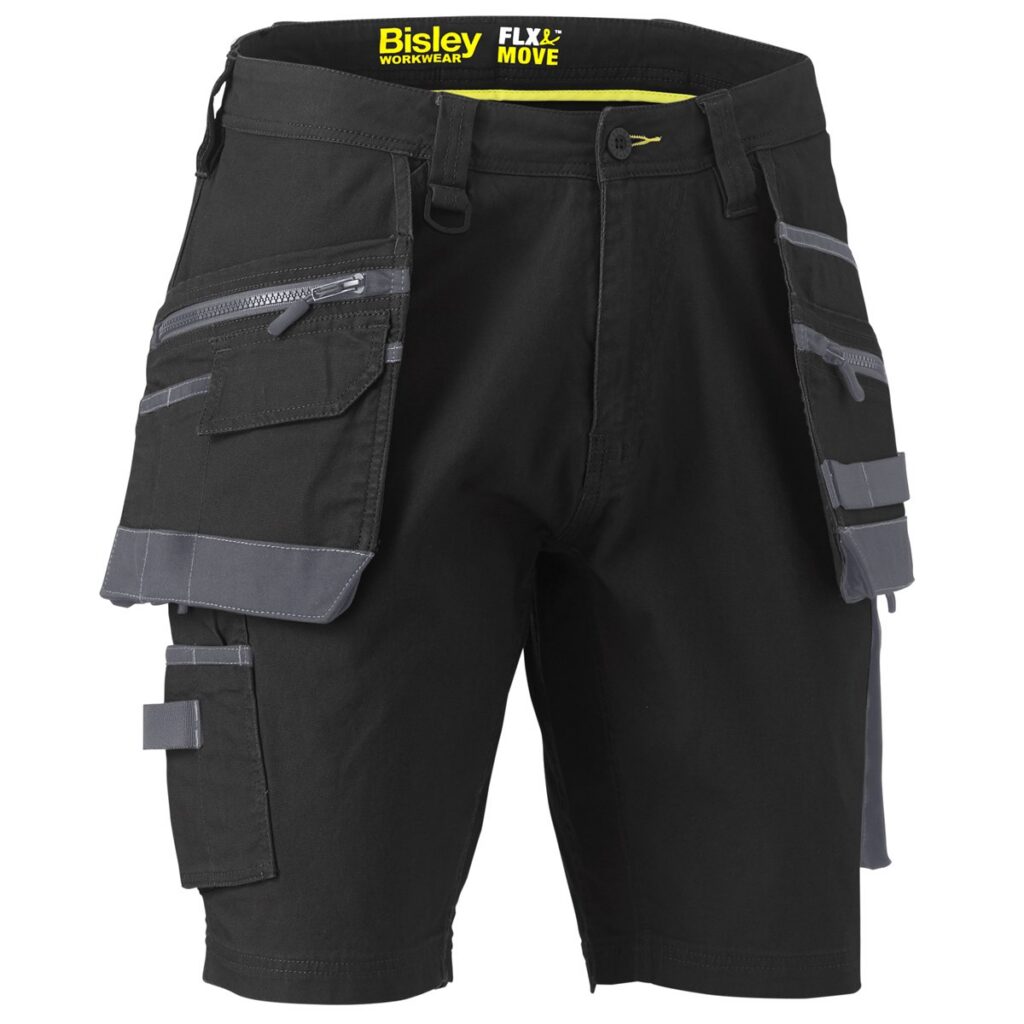 BISLEY, UKSHC1336 FLEX & MOVE STRETCH CARGO SHORTS, TOOL POCKETS