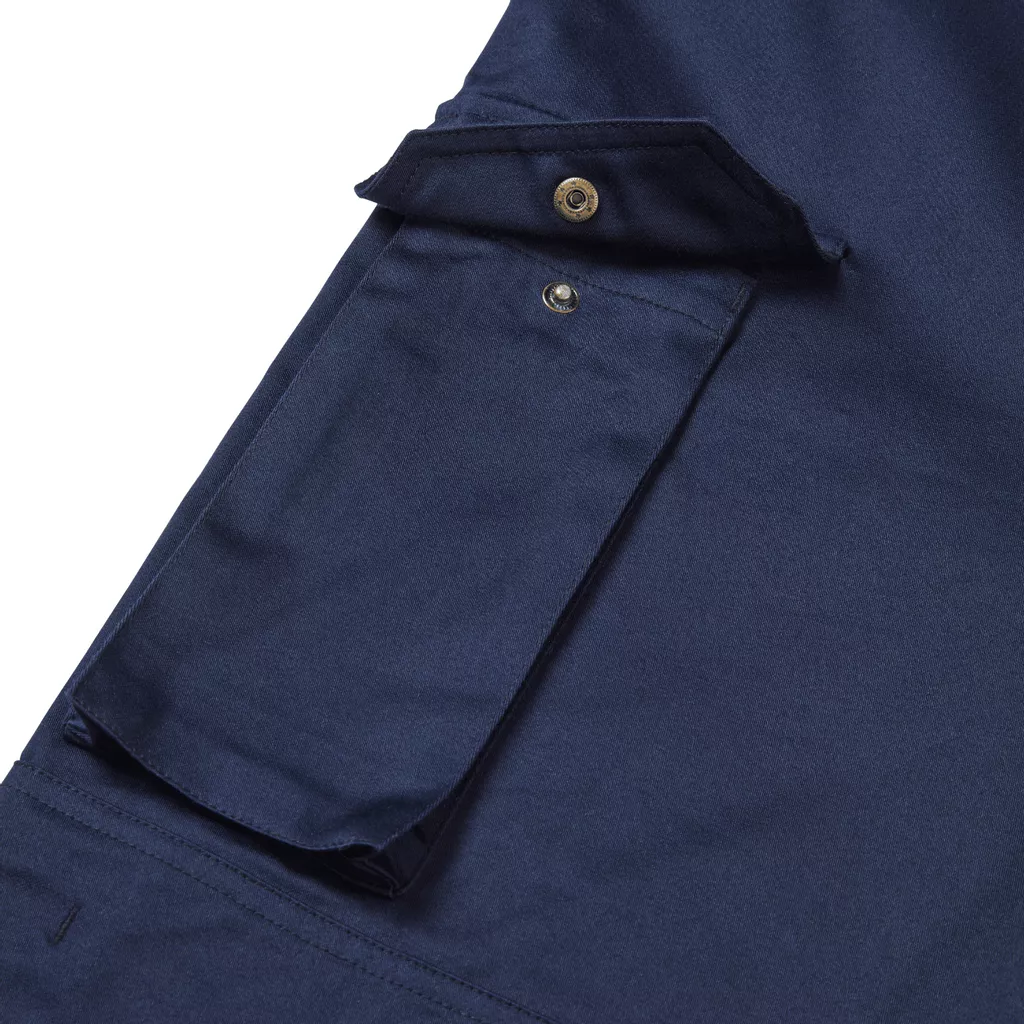 Weld-Tex® Hi-Vis FR Anti-Static Yellow/Navy Coverall 98% Cotton / 2% Carbon, 280gsm