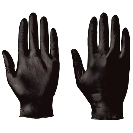 Supertouch 5.5 Extra Strong Powderfree Black Nitrile Gloves