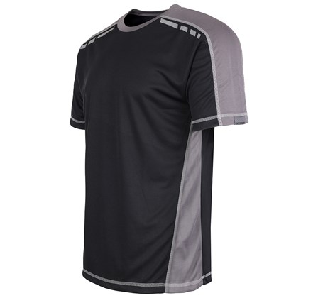 TuffStuff 151 Elite Moisture-Wicking Grey Work T-Shirt Black