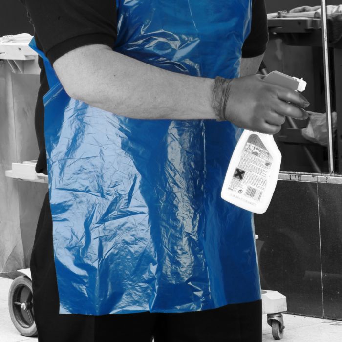 Shield® Blue Disposable Aprons on a Roll ‑ 27" x 40"