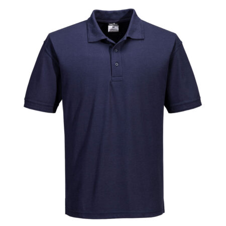 Portwest B210 - Naples Polo Shirt S/S Black polycotton fabric