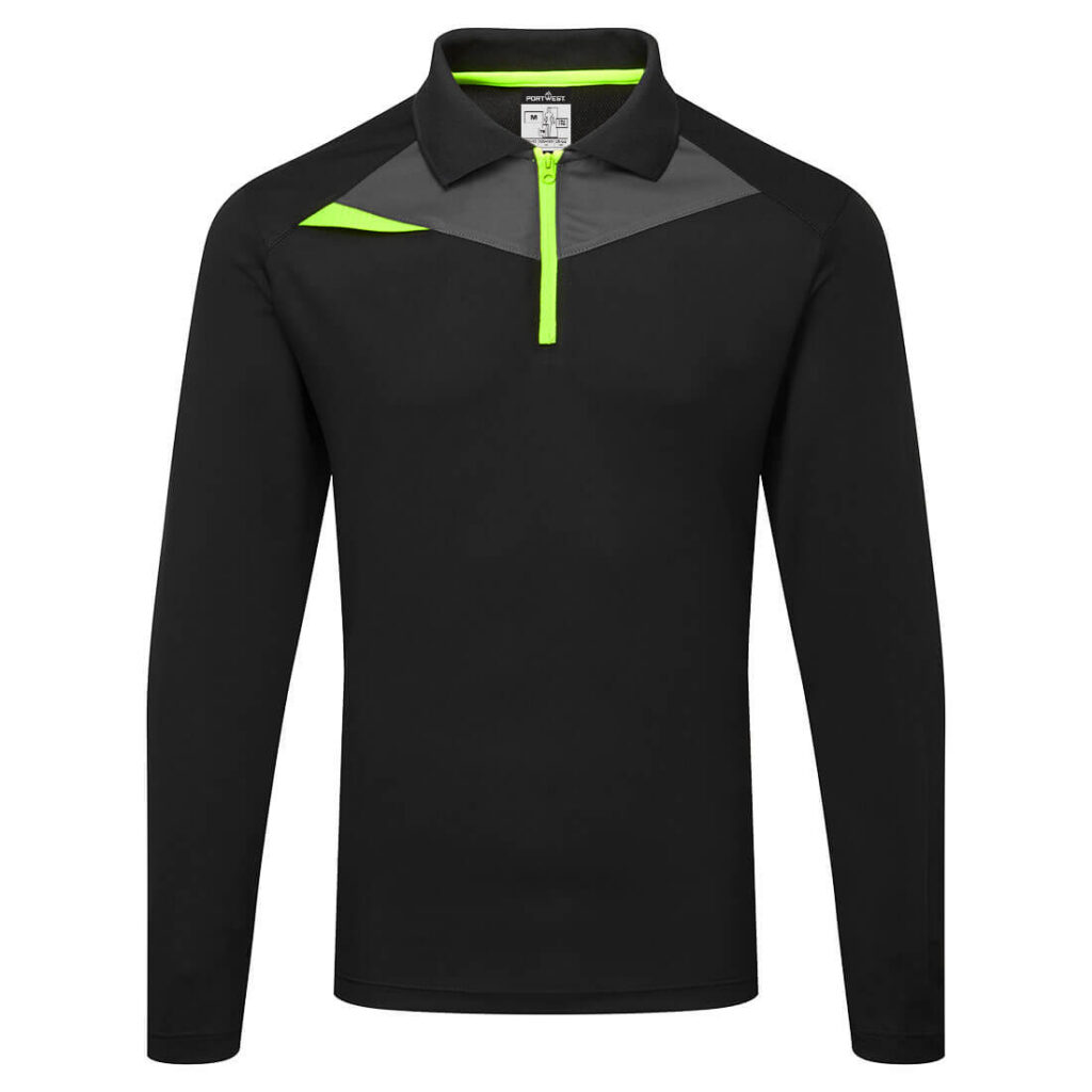 DX414 - DX4 Polo Shirt L/S Black