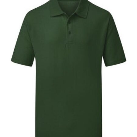UCC003 - UCC Everyday Polo 50% Cotton, 50% Polyester-Bottle Green - Image 1