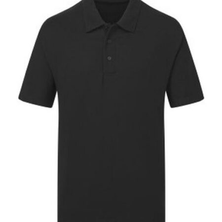 UCC003 - UCC Everyday Polo 50% Cotton, 50% Polyester-Black - Image 1