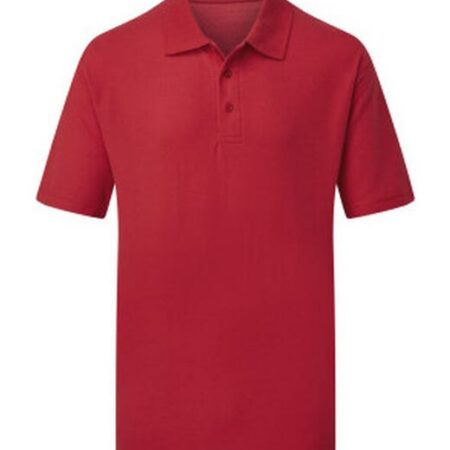 UCC003 - UCC Everyday Polo 50% Cotton, 50% Polyester-Red - Image 1