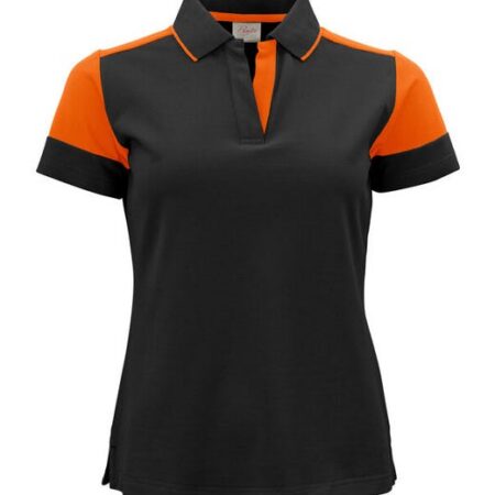 Printer prime Ladies Bicolour piqué Polo Shirt Contrast tipping in the collar