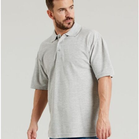 UCC003 - UCC Everyday Polo 50% Cotton, 50% Polyester-Heather - Image 1