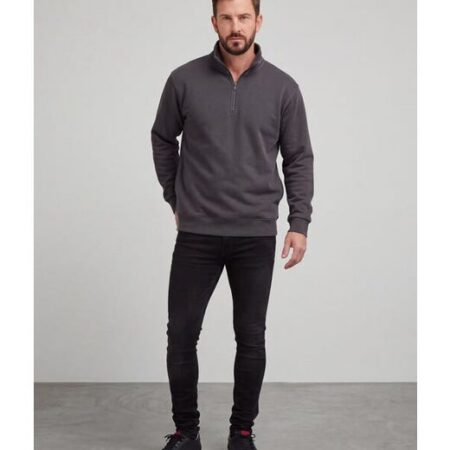 UCC Ultimate Clothing Collection  Everyday 1/4 Zip Sweatshirt Navy, Black or Charcoal - Image 1