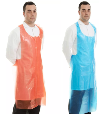 Supertouch 50 Micron PE Aprons Flat-Packed 2 lengths 40412 69x122cm, 40413 69x138cm