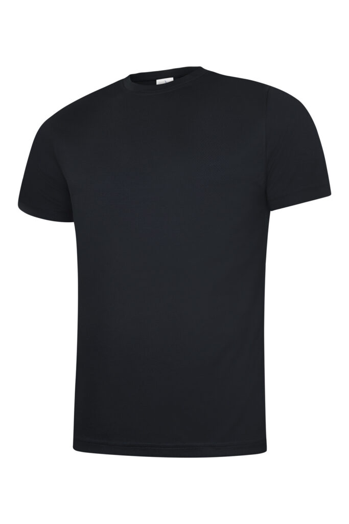 UC315 Mens Ultra Cool T Shirt 100% Cool Polyester Breathable Fabric with Wicking 140g/m² Black