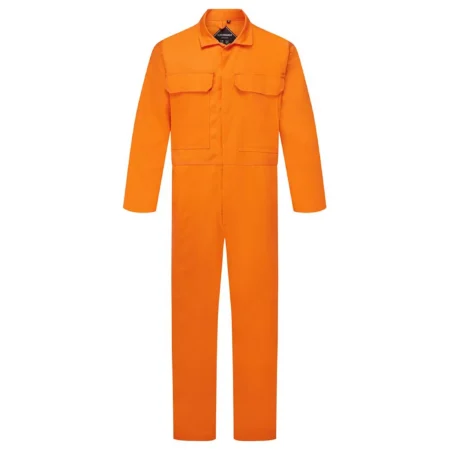 Weld-Tex® FR Basic ORANGE 320g flame retardant 100% cotton drill Coverall  A1+A2 B1 C1 F1