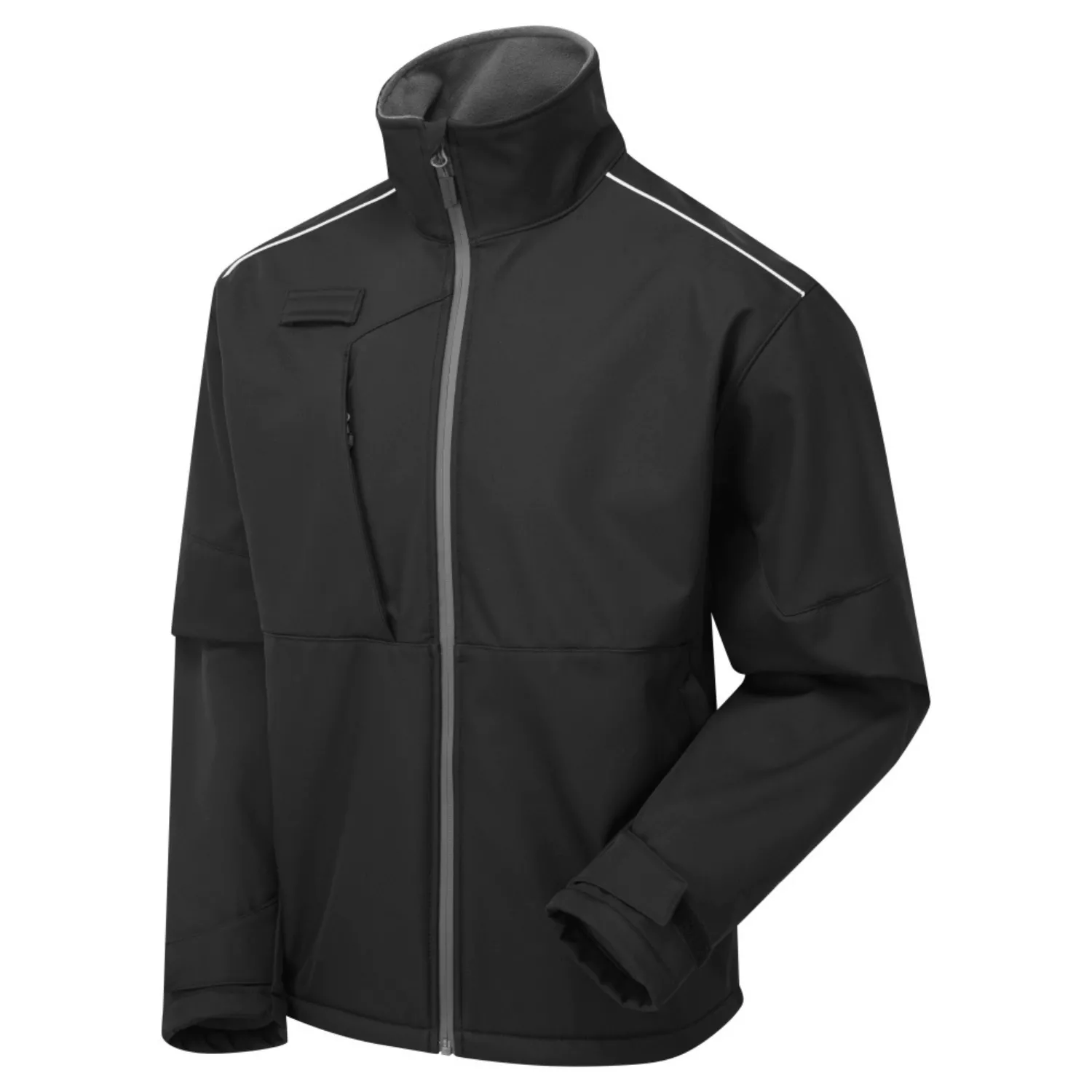Supertouch System Eco 3 Layer Black/Grey Softshell Jacket – Men’s - Image 1