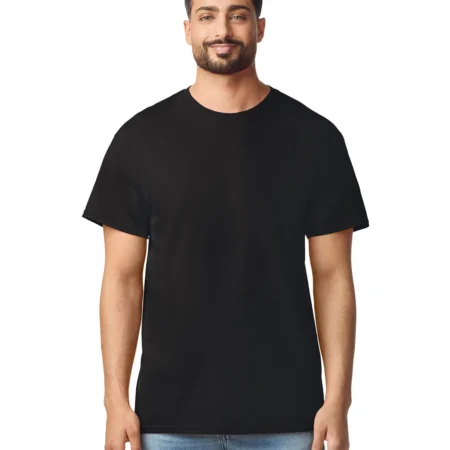GILDAN 3000 Light Cotton Adult T-Shirt Weight: 150g/m² (white 145g/m²) 100% Cotton Black