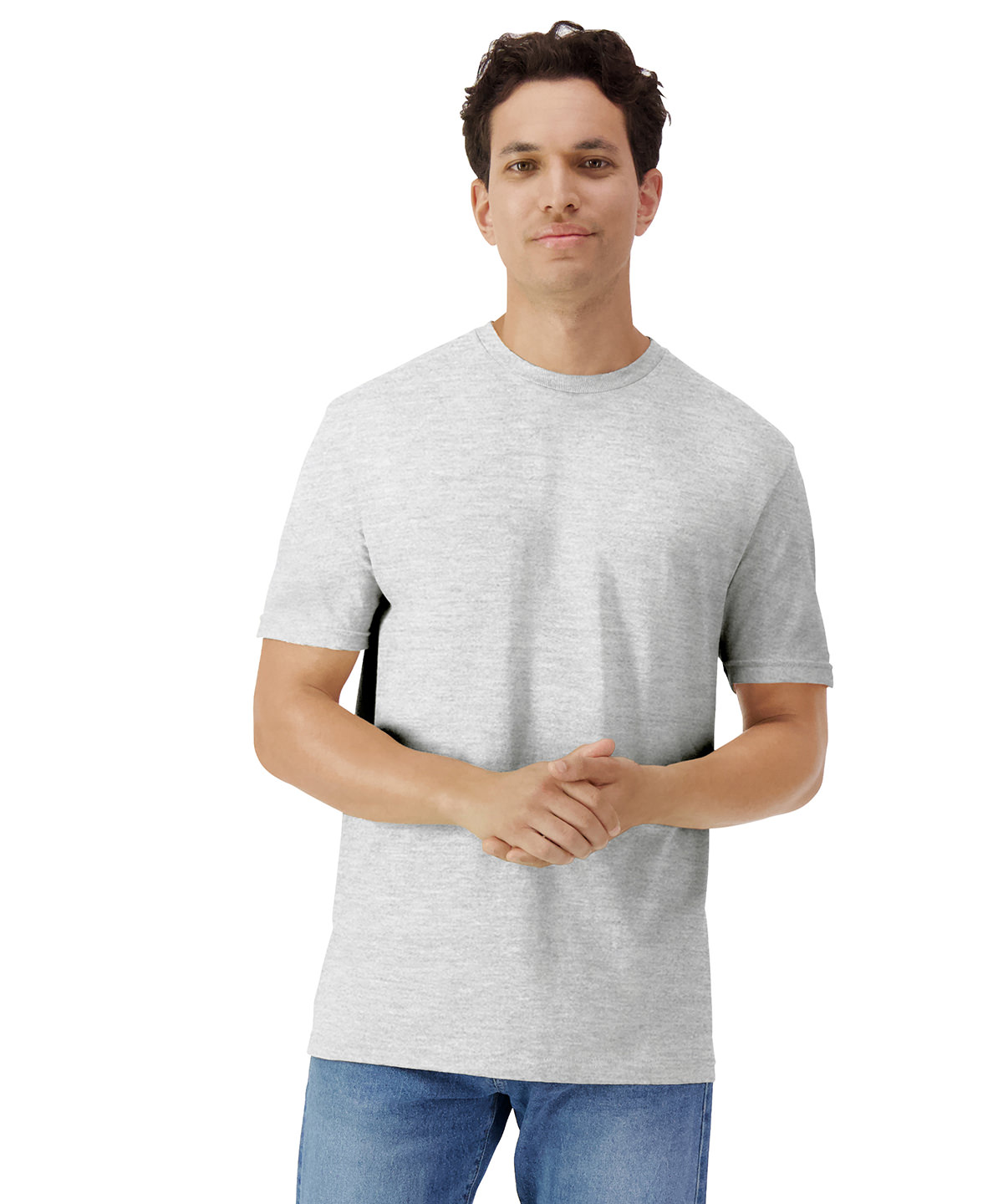 GILDAN 3000 Light Cotton Adult T-Shirt Weight: 150g/m²  100% Cotton Ash Grey - Image 1