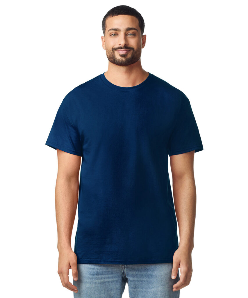 GILDAN 3000 Light Cotton Adult T-Shirt Weight: 150g/m²  100% Cotton Navy