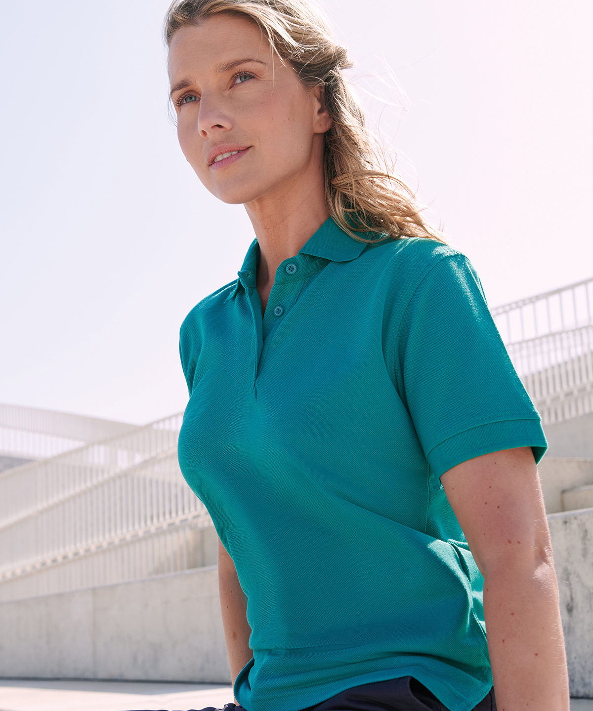 Henbury HB401 Women's 65/35 polo shirt Whites £6.95 Colours £7.95 - Image 1